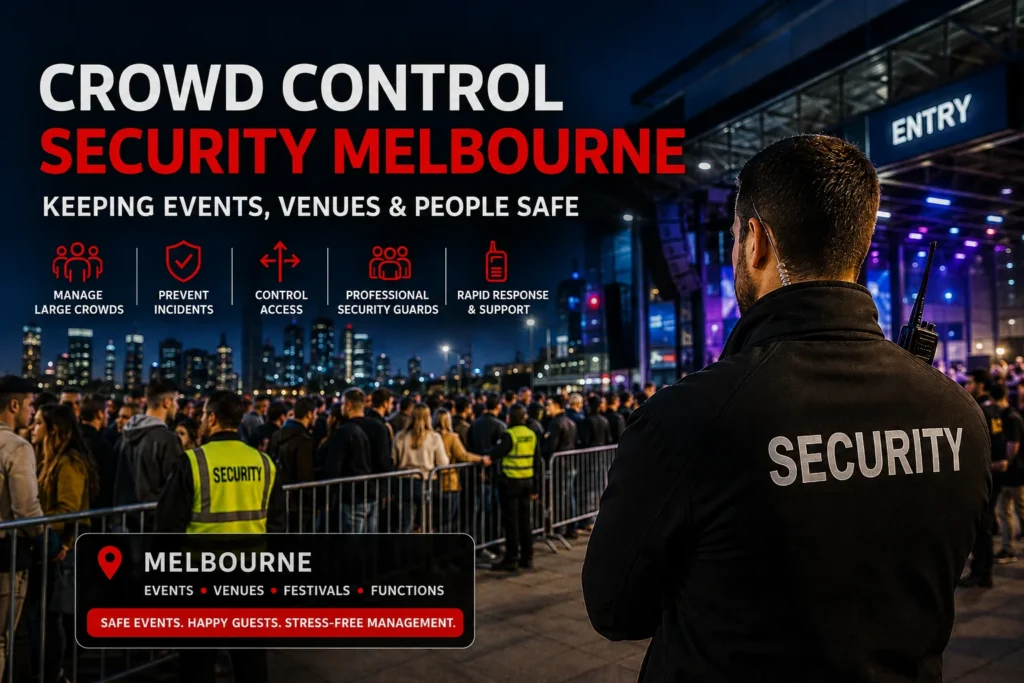 crowd control security Melbourne